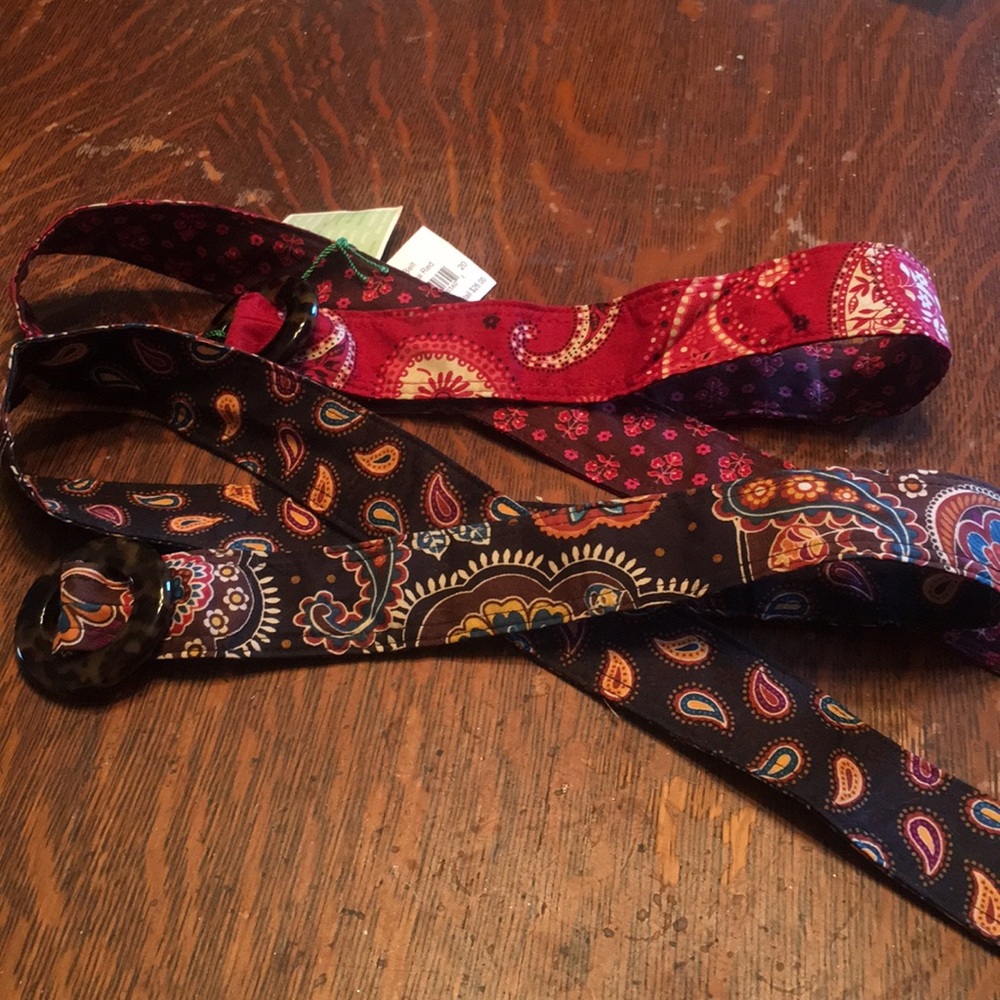 Vera Bradley reversible belts
